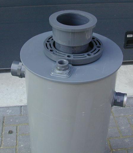 PVC tank afscheider